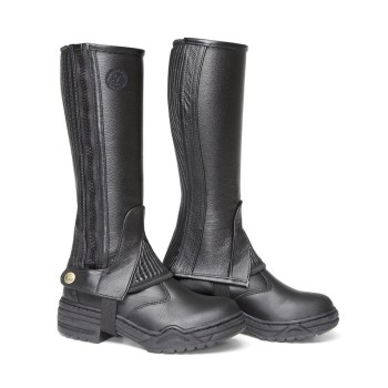 Læder leggins med rib str JRL Mountain Horse