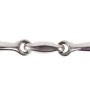 Tre-delt Trensebid med løse ringe 14,5 cm Horze