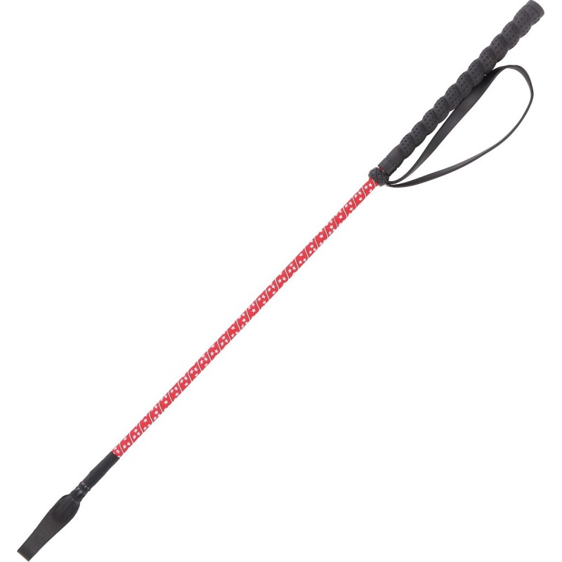 Springpisk rød med stjerner  65cm