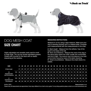 Hundedækken Mesh Classic Sort str 43 Back on Track Hundedækken Mesh Classic Sort str 43 Back on Track