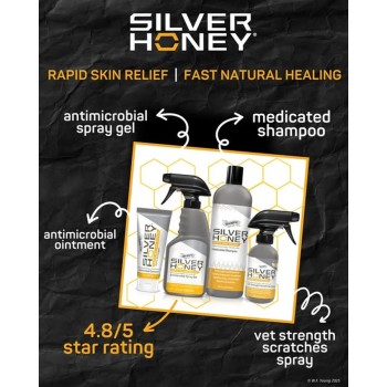 Silver honey med shampoo 473 ml Absorbine Silver honey med shampoo 473 ml Absorbine