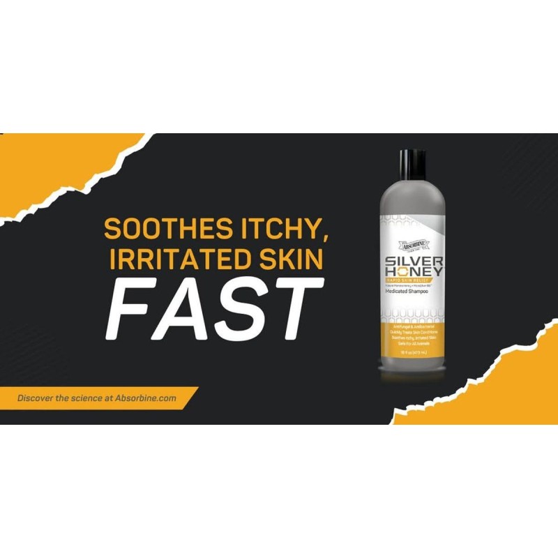 Silver honey med shampoo 473 ml Absorbine Silver honey med shampoo 473 ml Absorbine