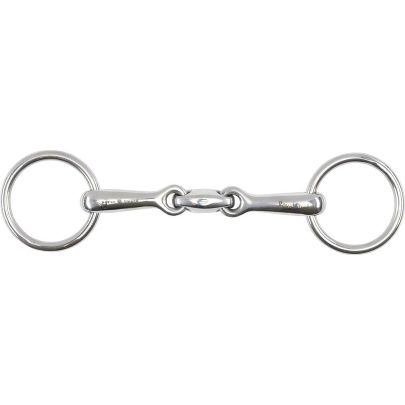 Tre-delt Lock-bid med løse ringe 13,5 cm Horseguard