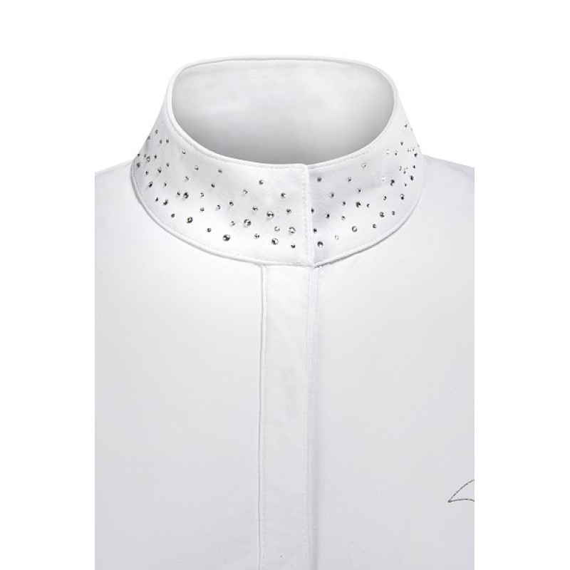 Stævnebluse Dame Hvid Str. L Equiline Stævnebluse Dame Hvid Str. L Equiline