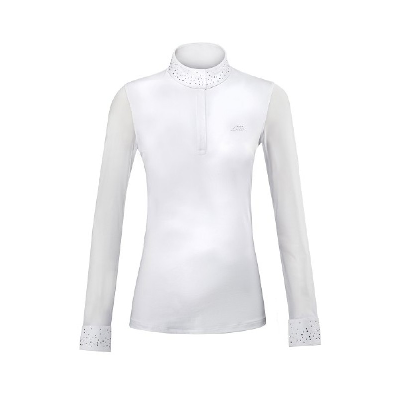 Stævnebluse Dame Hvid Str. L Equiline Stævnebluse Dame Hvid Str. L Equiline