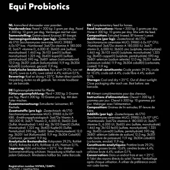Probiotics til hest 600 g -Levende gærceller til sund tarmflora Excellent Horse Probiotics til hest 600 g -Levende gærceller til sund tarmflora Excellent Horse