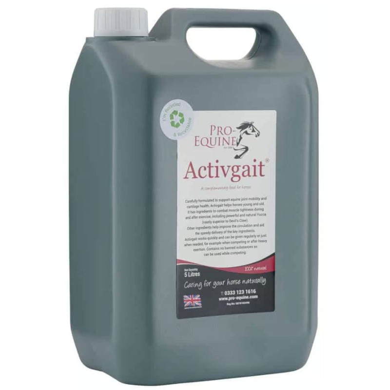 Activgait 5 liter - Tilskud til led og muskler til hest Activgait 5 liter - Tilskud til led og muskler til hest