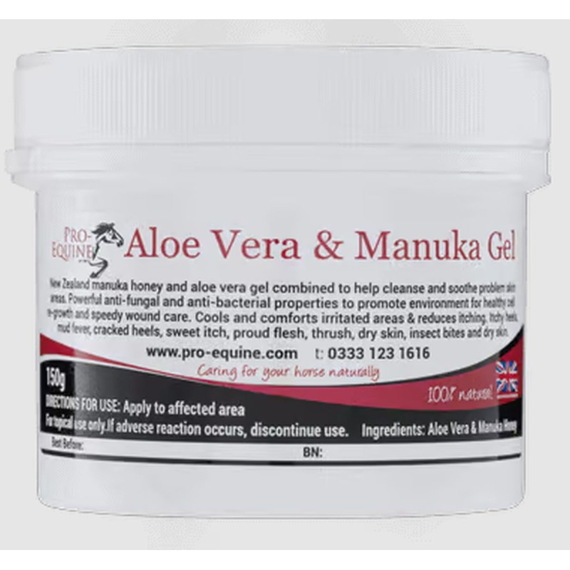 Aloe Vera & Manuka Gel - 150 gram - Førstehjælp til sår til Hest Aloe Vera & Manuka Gel - 150 gram - Førstehjælp til sår til Hest