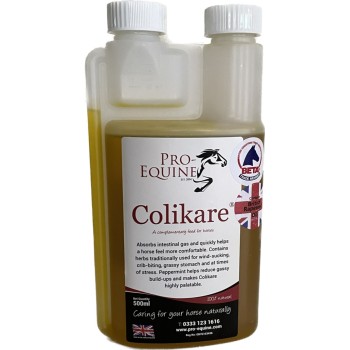 Colikare 500 ml - Tilskud mod gas i tarmene til hest Colikare 500 ml - Tilskud mod gas i tarmene til hest