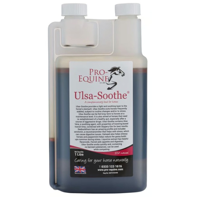 Ulsa-Soothe 1 liter - Tilskud mod mavesyre og mavesår til hest