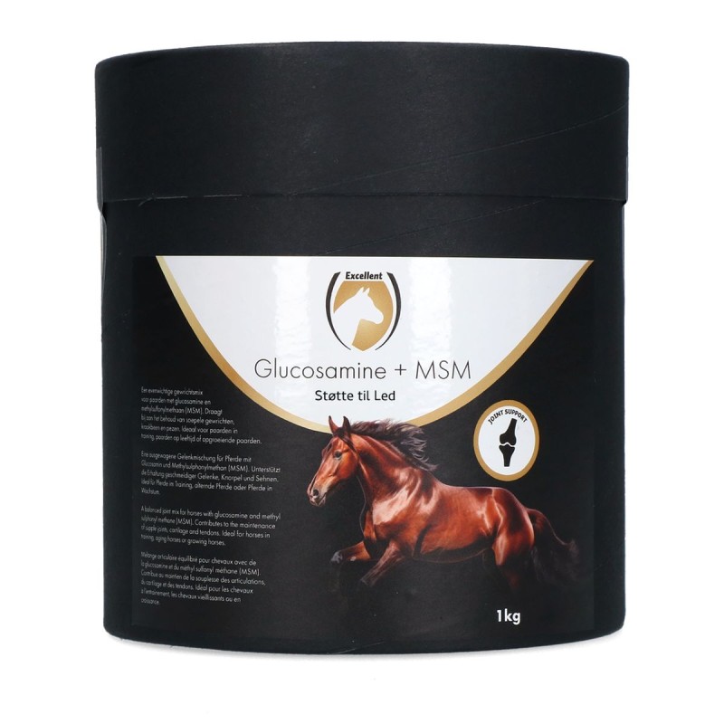 Glukosamin og MSM 1 kg Excellent Horse