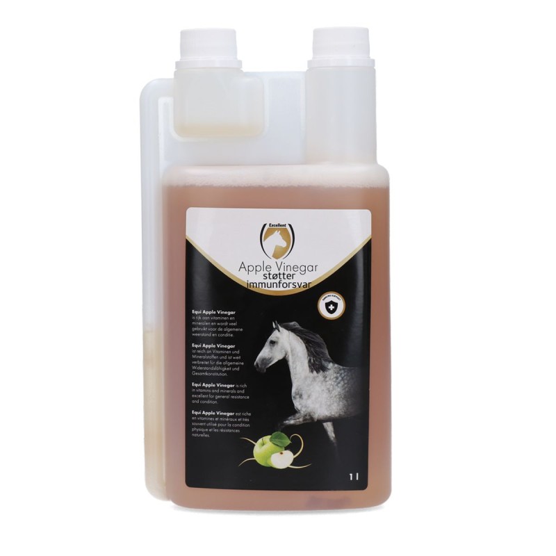 Æble eddike 1 liter - Immun support - Excellent Horse