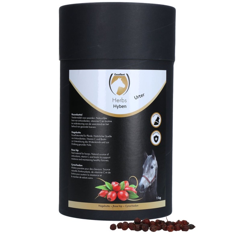 Hyben 1 kg - Styrker Led, hove og immunforsvar - Excellent Horse Urter