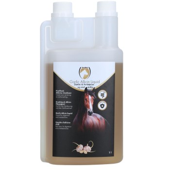 Hvidløgsallicin væske 1 liter - Styrker immunforsvaret og fordøjelsen - Excellent Horse Hvidløgsallicin væske 1 liter - Styrker immunforsvaret og fordøjelsen - Excellent Horse