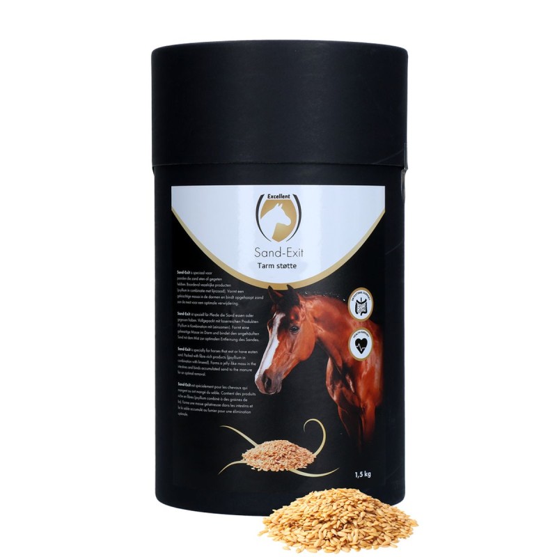 Sand-Exit 1,5 kg - Loppefrøskaller og hørfrø Excellent Horse