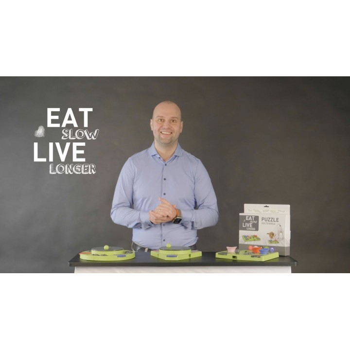 Puslespilstrekant Eat Slow Live Longer