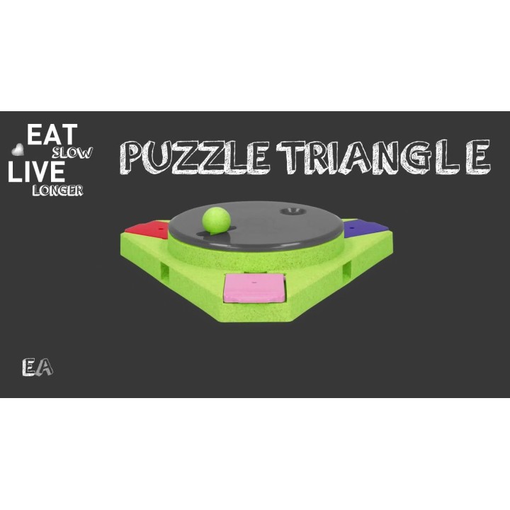 Puslespilstrekant Eat Slow Live Longer