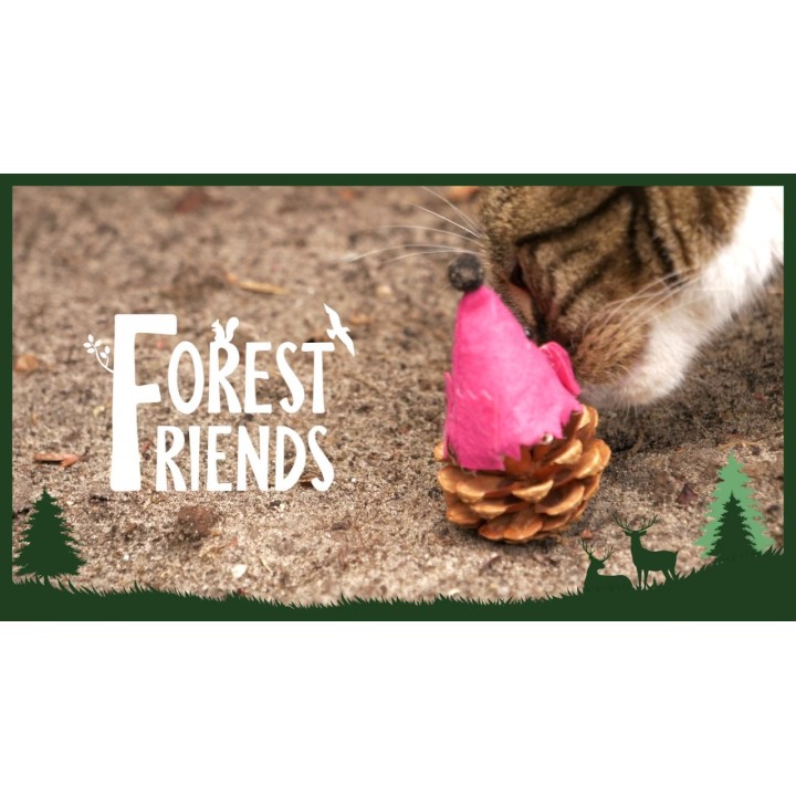 Mus Grøn Kattelegetøj Forest Friends