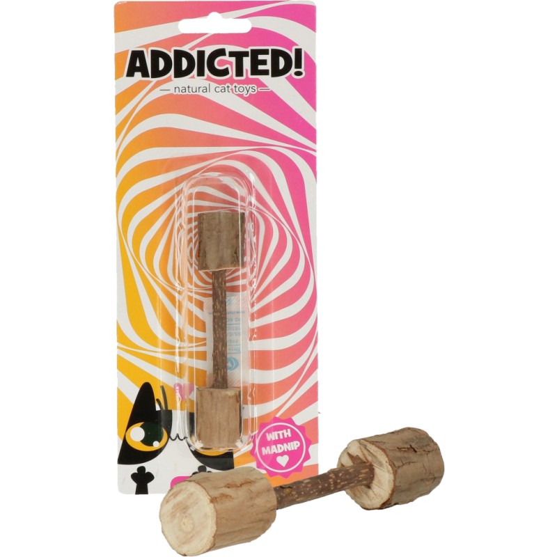 Addicted! træ legetøj Håndvægt kattelegetøj Addicted! træ legetøj Håndvægt kattelegetøj