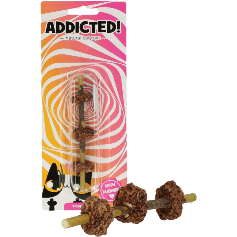 Addicted! Tredobbelt frugt kattelegetøj kattelegetøj Addicted! Tredobbelt frugt kattelegetøj kattelegetøj