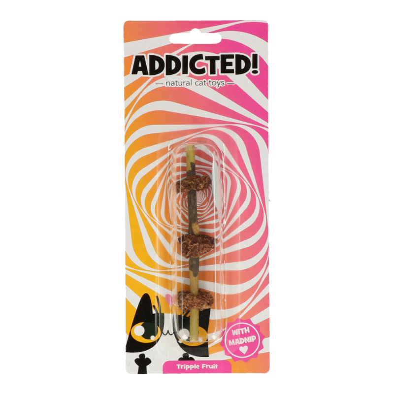 Addicted! Tredobbelt frugt kattelegetøj kattelegetøj Addicted! Tredobbelt frugt kattelegetøj kattelegetøj