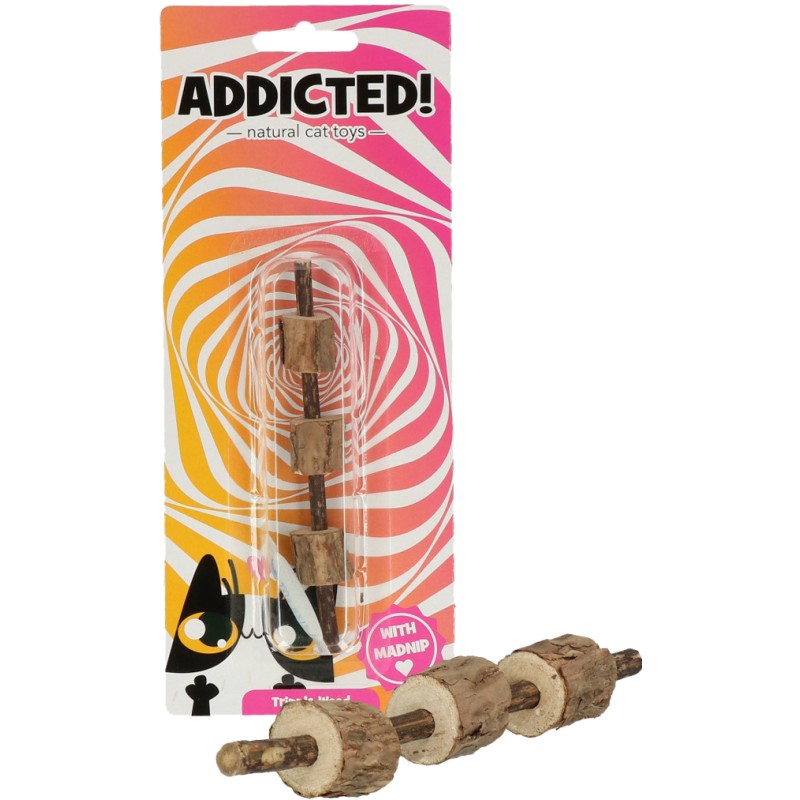 Addicted! Tredobbelt træ kattelegetøj Addicted! Tredobbelt træ kattelegetøj