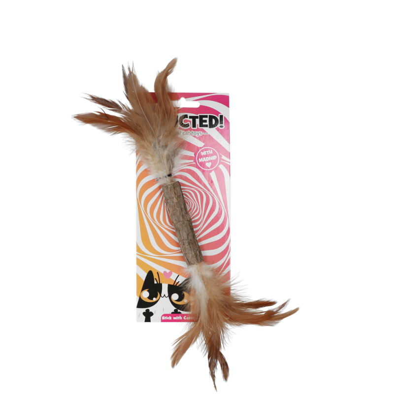 Hold dig til larve og fjer kattelegetøj Addicted!
