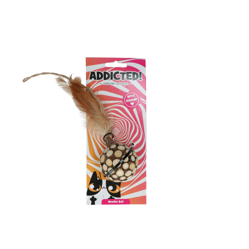 Addicted! Bold med fjer kattelegetøj Addicted! Bold med fjer kattelegetøj