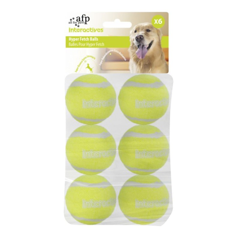Interactives - Hyper Fetch Super Bounce Tennisbold (6-pak) AFP
