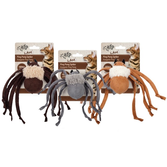 Kattelegetøj AFP Lammeuld - Bordtennisedderkop