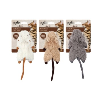 Kattelegetøj AFP Lammeuld - Jumbo Mus Kattelegetøj AFP Lammeuld - Jumbo Mus
