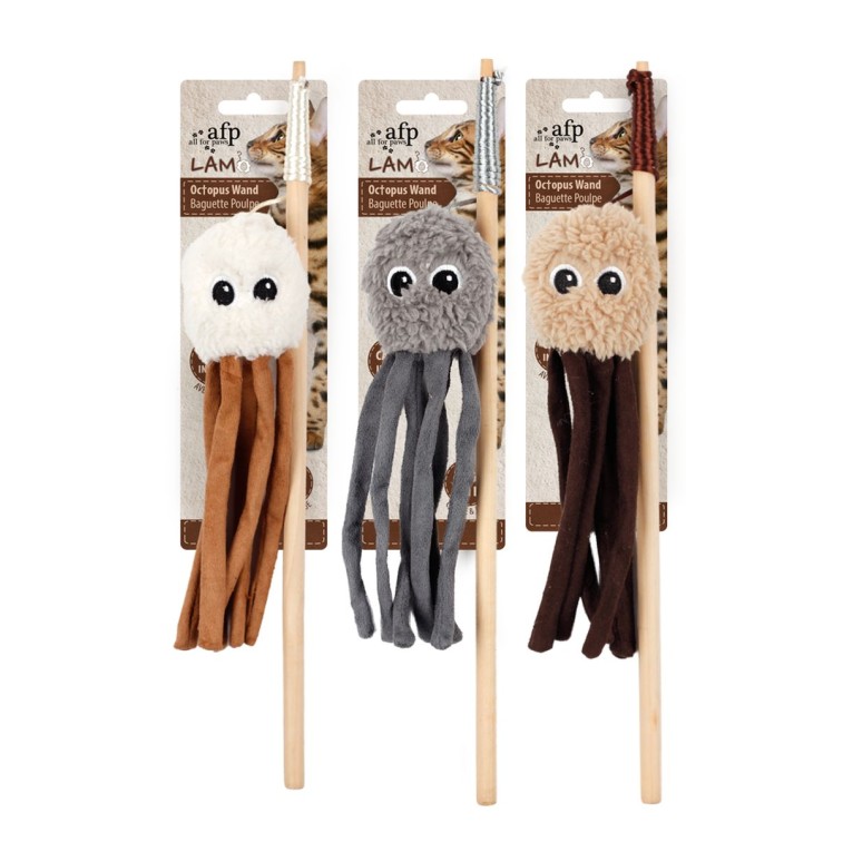 Kattelegetøj AFP Lammeuld - Blækspruttestav