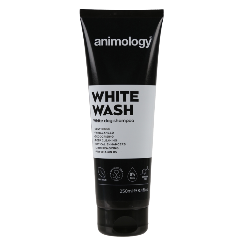 Hvidvasket hundeshampoo 250 ml Animology