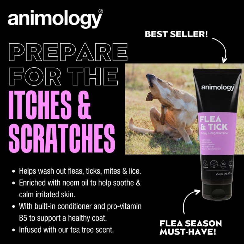 Animology Loppe- og flåtshampoo til hunde 250 ml Animology Loppe- og flåtshampoo til hunde 250 ml