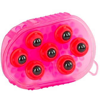 Magnetisk massagebørste med lyserød