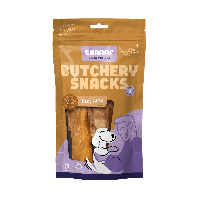 Braaaf Slagtersnacks Oksesener 150 g Braaaf Slagtersnacks Oksesener 150 g