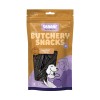 Slagtersnacks Okseleverstrimler 150 g Kornfri hundegodbidder Braaf