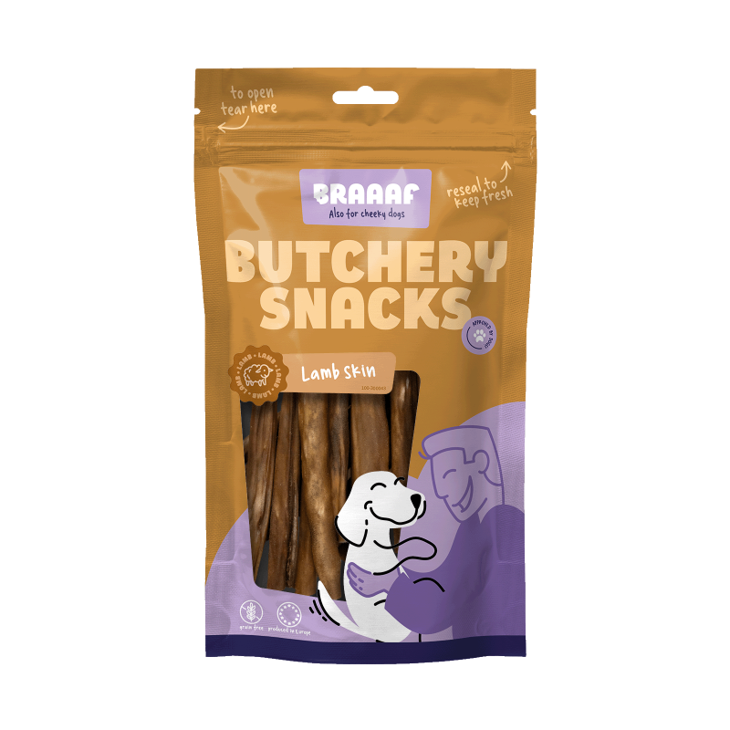 Braaaf Slagtersnacks Lammeskind 100 g Braaaf Slagtersnacks Lammeskind 100 g