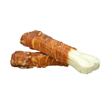 Kylling med råhud og presset ben  Kornfri hundegodbidder Braaf