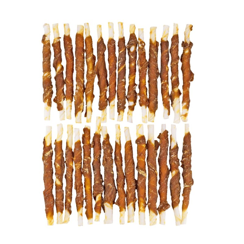 Rawhide Roll Sticks And - 30 stk Kornfri hundegodbidder Braaf Rawhide Roll Sticks And - 30 stk Kornfri hundegodbidder Braaf