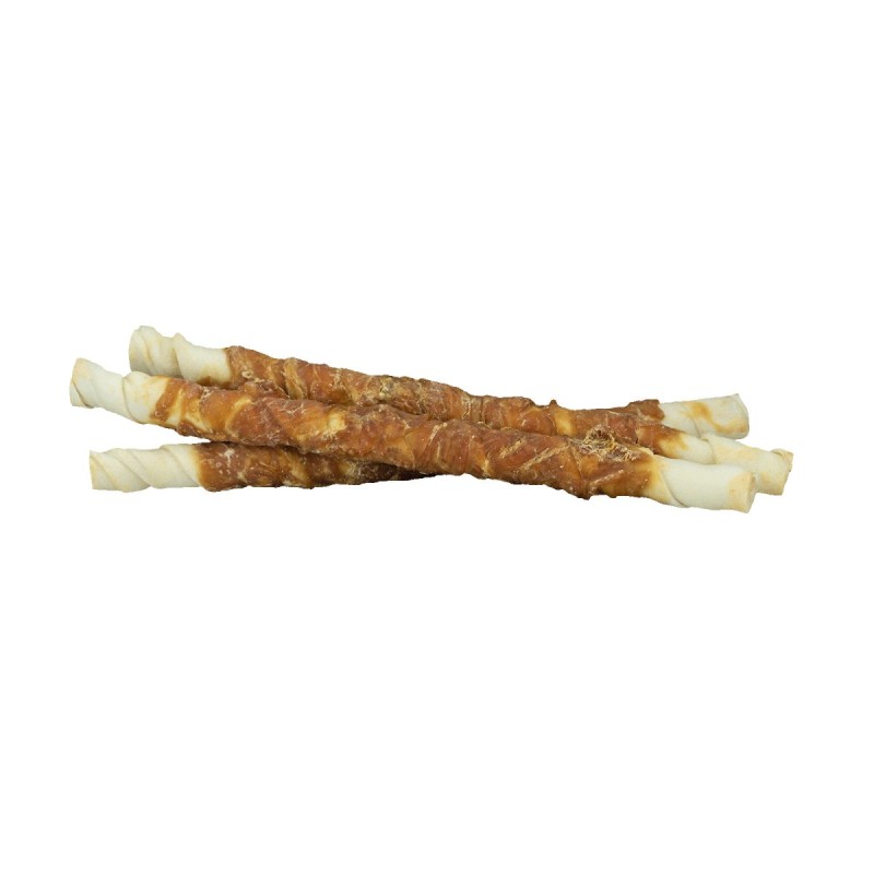 Rawhide Twister Kylling (3 stk.) - 25 cm Kornfri hundegodbidder Braaf Rawhide Twister Kylling (3 stk.) - 25 cm Kornfri hundegodbidder Braaf