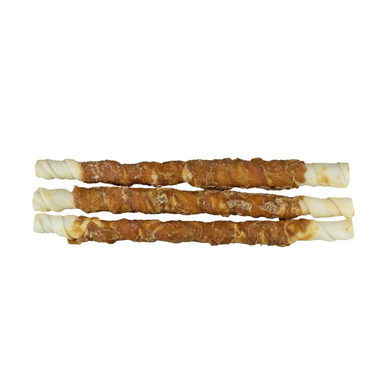 Rawhide Twister Kylling (3 stk.) - 25 cm Kornfri hundegodbidder Braaf Rawhide Twister Kylling (3 stk.) - 25 cm Kornfri hundegodbidder Braaf