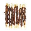 Rawhide Roll Sticks And - 8 stk  Kornfri hundegodbidder Braaf