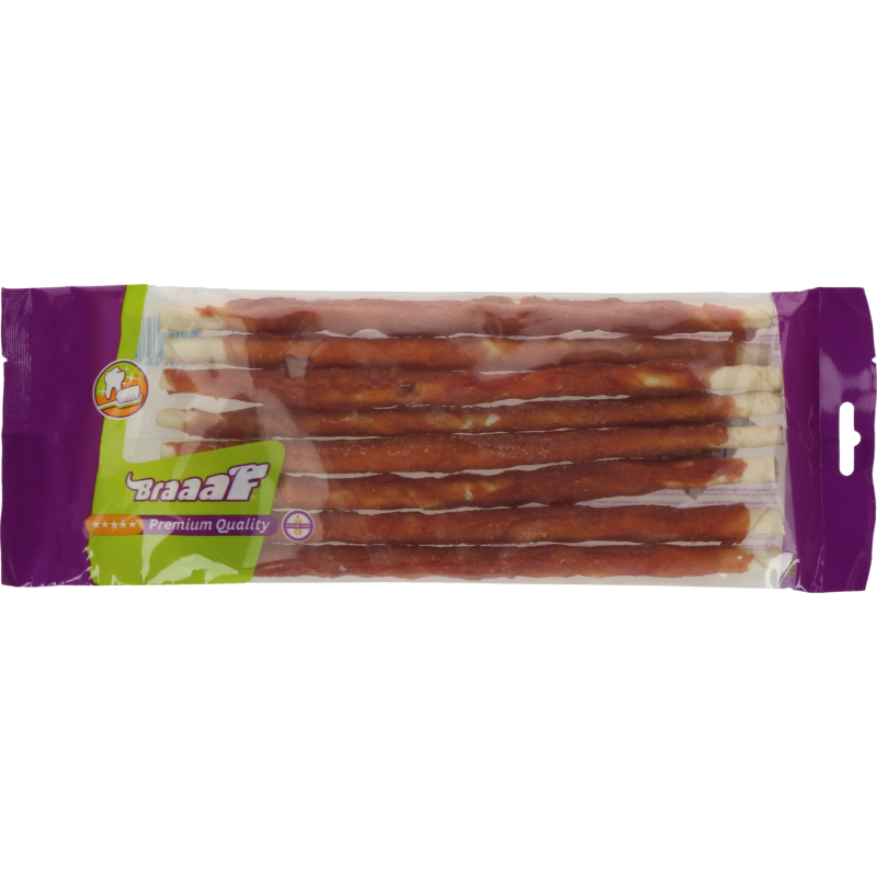 Braaaf Rawhide Twister And (8 stk.) - 25 cm Braaaf Rawhide Twister And (8 stk.) - 25 cm