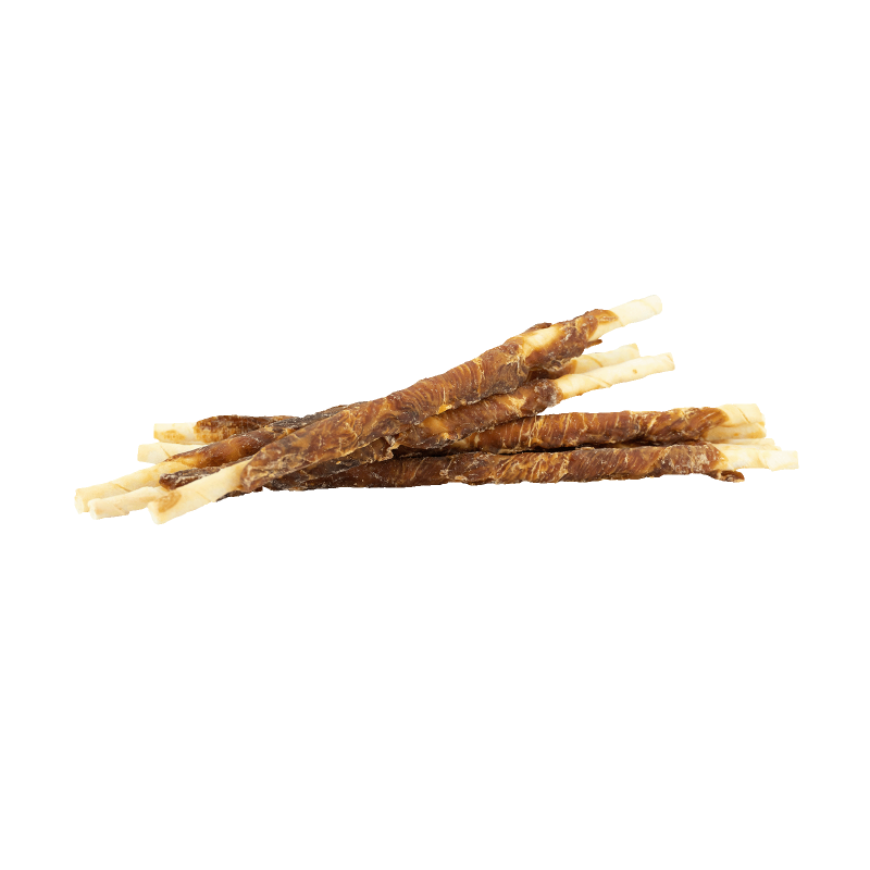 Braaaf Rawhide Twister Kylling (8 stk.) - 25 cm Braaaf Rawhide Twister Kylling (8 stk.) - 25 cm