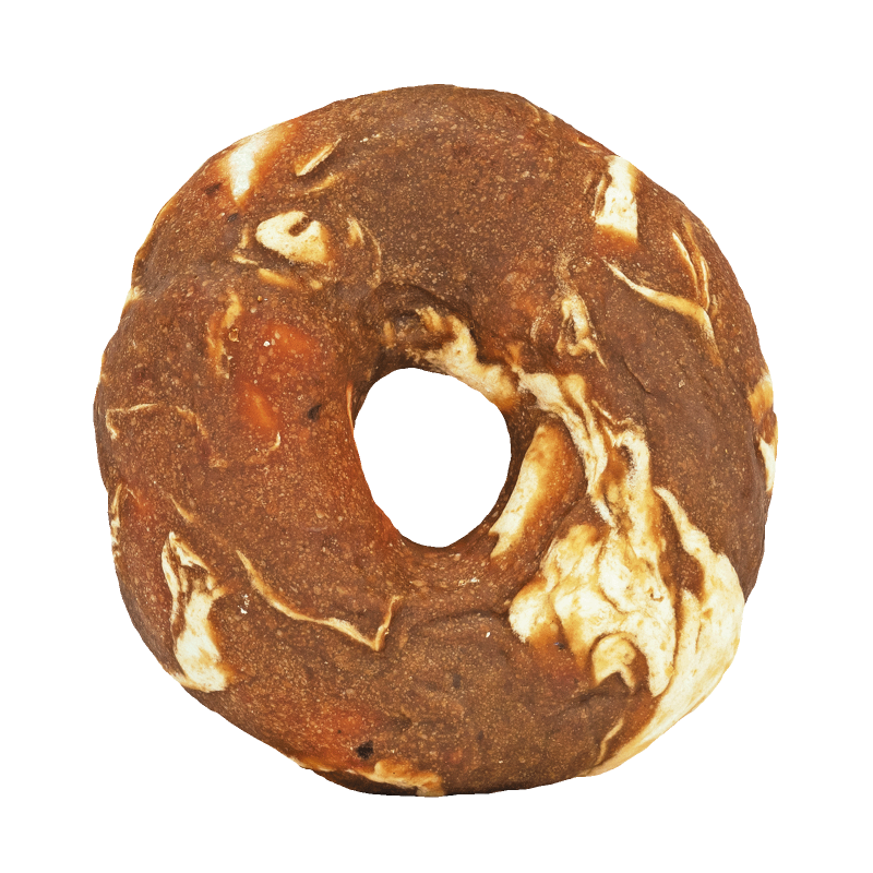Braaaf Råhud-donut med oksekød og fisk Braaaf Råhud-donut med oksekød og fisk