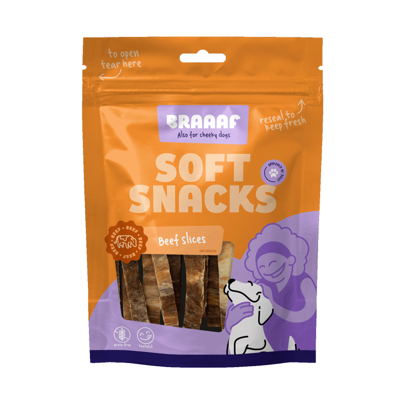 Braaaf Bløde snacks - Oksekød og fisk Braaaf Bløde snacks - Oksekød og fisk