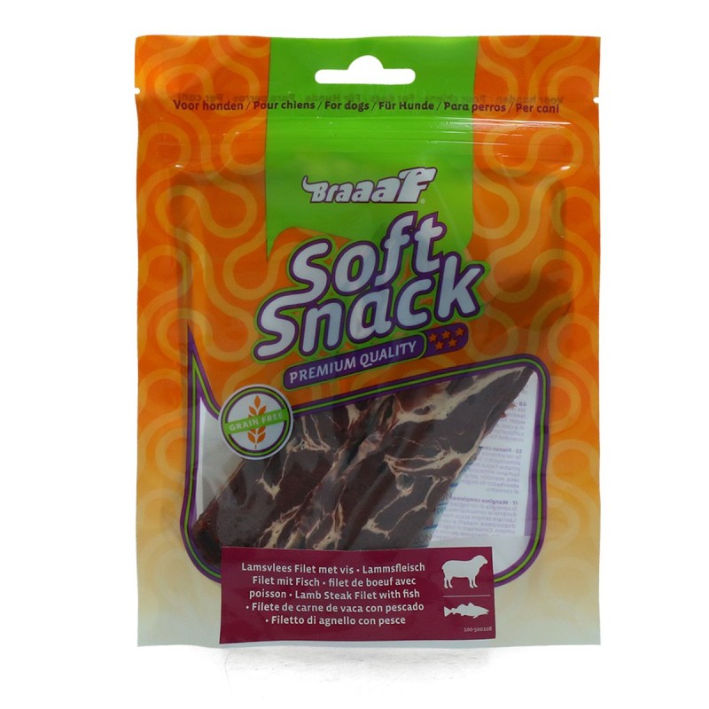 Blød snackfilet - Lam Kornfri Braaaf Hundegodbidder Blød snackfilet - Lam Kornfri Braaaf Hundegodbidder