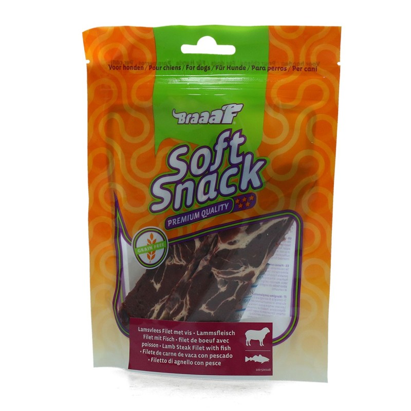 Blød snackfilet - Lam Kornfri Braaaf Hundegodbidder Blød snackfilet - Lam Kornfri Braaaf Hundegodbidder