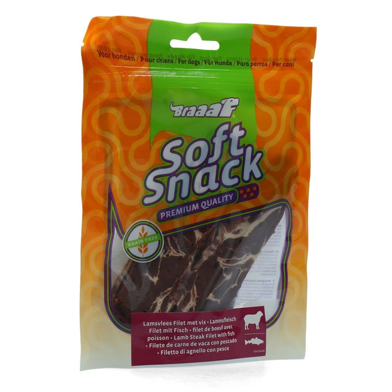 Blød snackfilet - Lam Kornfri Braaaf Hundegodbidder Blød snackfilet - Lam Kornfri Braaaf Hundegodbidder